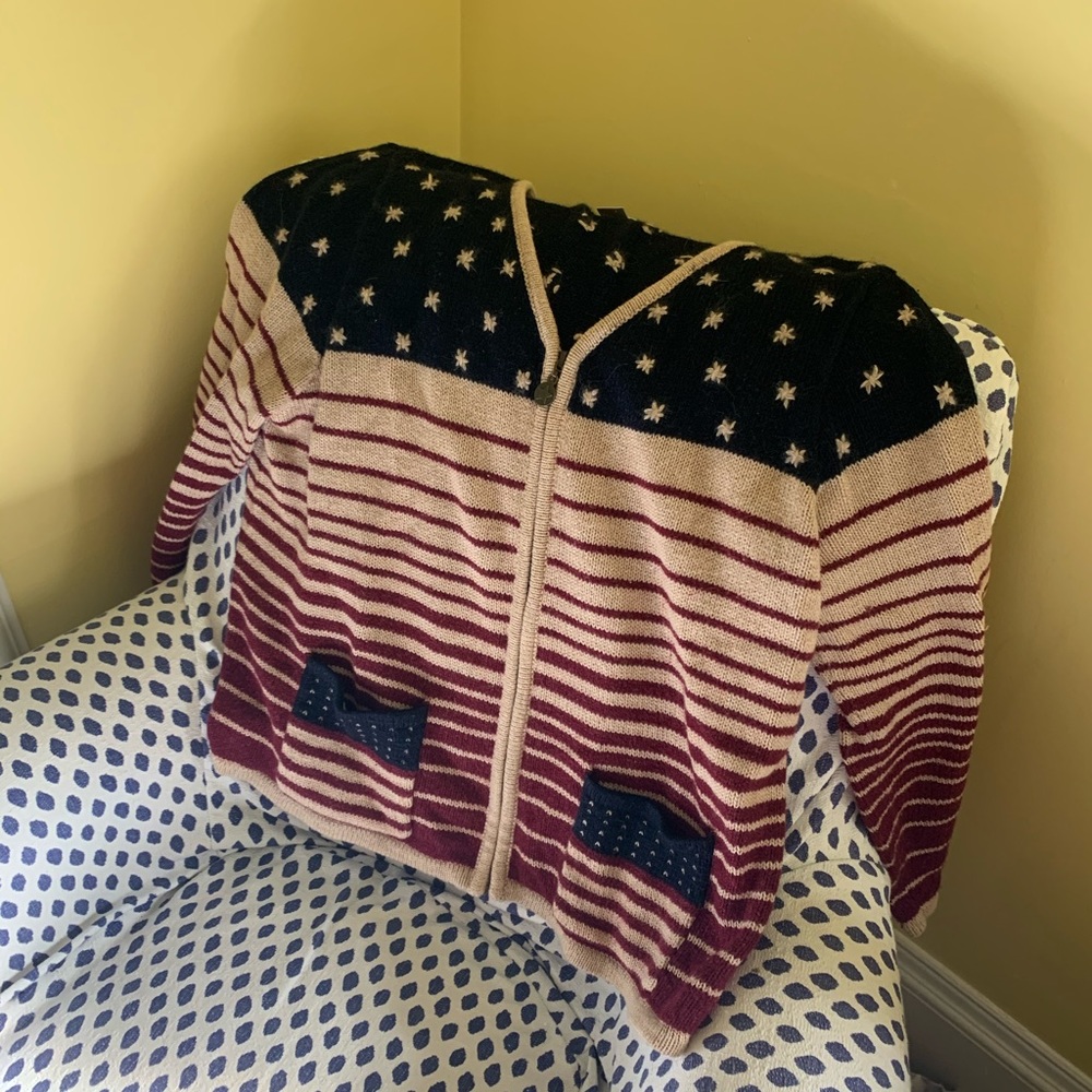 American Flag Themed Sweater